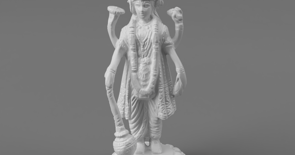 Vishnu Tanrı koruma korunma kontrolör evren yapımı tanrılar Hindistan indir Bedava stl model printablescom 3d modeller Sanat tasarım heykeller çakra Hindu Hinduizm 3d print model - Mito3D