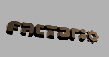 factorio logo david download free stl model printablescom 3d models toys & games game pc videogames factory 3d print model - Mito3D