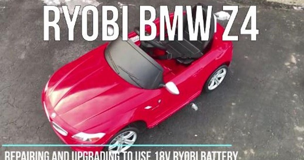 ryobi 18v batería niño eléctrico coche vehiculo adaptador simple3d descargar gratis stl modelo imprimiblescom 3d modelos juguetes juegos vehiculos 3d print model - Mito3D