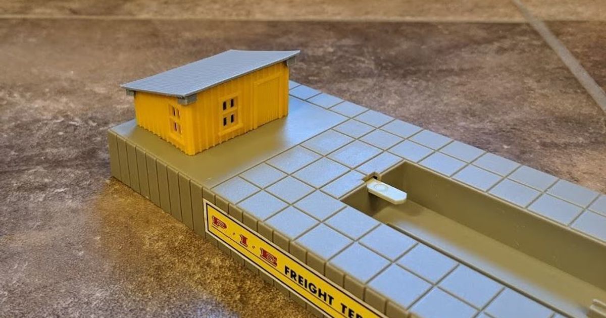 Fracht Terminal Gebäude Ersatz Tyco LKW us 1 rockchalkaz download frei stl Modell Printablescom 3d Modelle Spielzeuge Spiele Lastwagen us1 3D print model - Mito3D