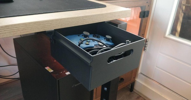 desk drawer v1 craftop download free stl model printablescom 3d models hobby & makers organizers desktopdrawers drawers 3d print model - Mito3D