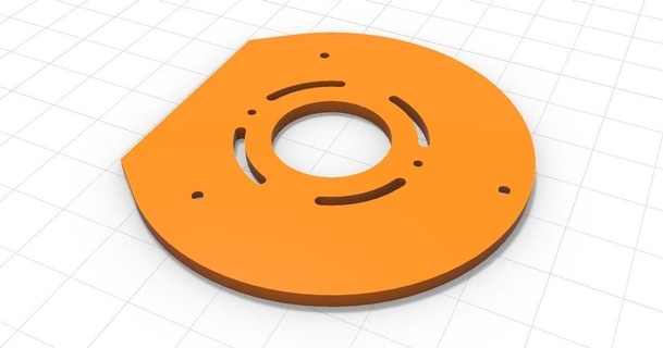 bosch ra 1166 plunge router base plate freewheeler download free stl model printablescom 3d models hobby & makers tools boschrouter powertools rhino 3d print model - Mito3D