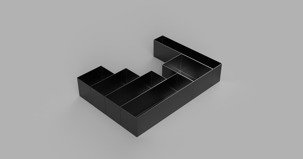 drawer organizer bins poobza download free stl model printablescom 3d models hobby & makers organizers 3d print model - Mito3D