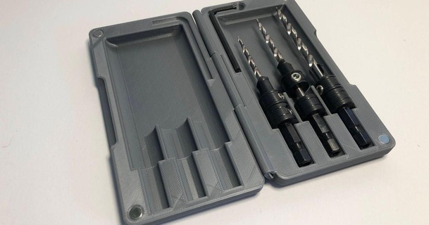 countersink drill bit case magnetic jonathan download free stl model printablescom 3d models hobby & makers tools 3d print model - Mito3D
