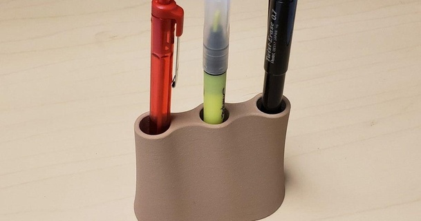 pencil pen holder beaver download free stl model printablescom 3d models household office pencilcup pencilholder penholder 3d print model - Mito3D