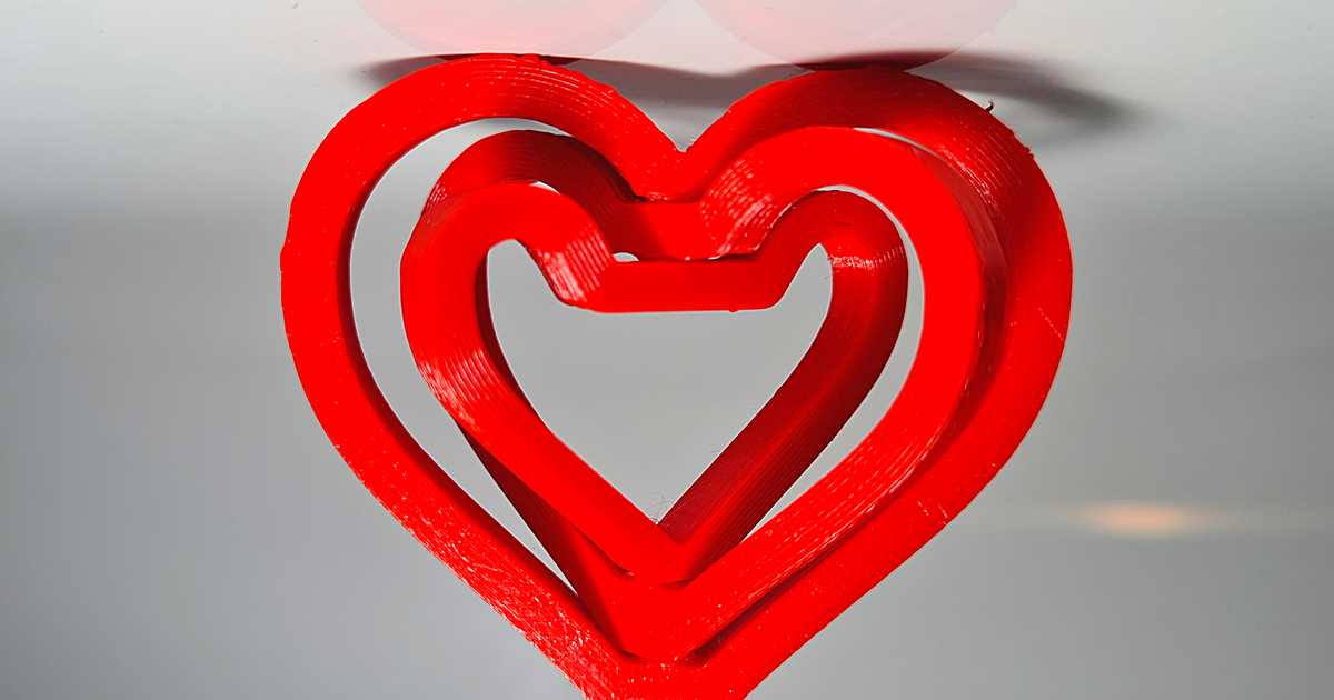 cuore giroscopio portachiavi minuto regalo San Valentino giorno Nicola piccola Scarica gratuito stl modello printablescom 3d Modelli arte design disegni cuori 3D print model - Mito3D