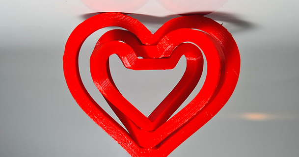 heart gyro keychain minute gift valentine's day nikolaos babetas download free stl model printablescom 3d models art & design designs hearts heartvalentinesday 3d print model - Mito3D