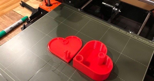 yazıcı optimize edilmiş kalp şekilli Kutu manyetik mandal koğuş Morrison indir Bedava stl model printablescom 3d modeller ev halkı dekor Aşk kutu 3d print model - Mito3D