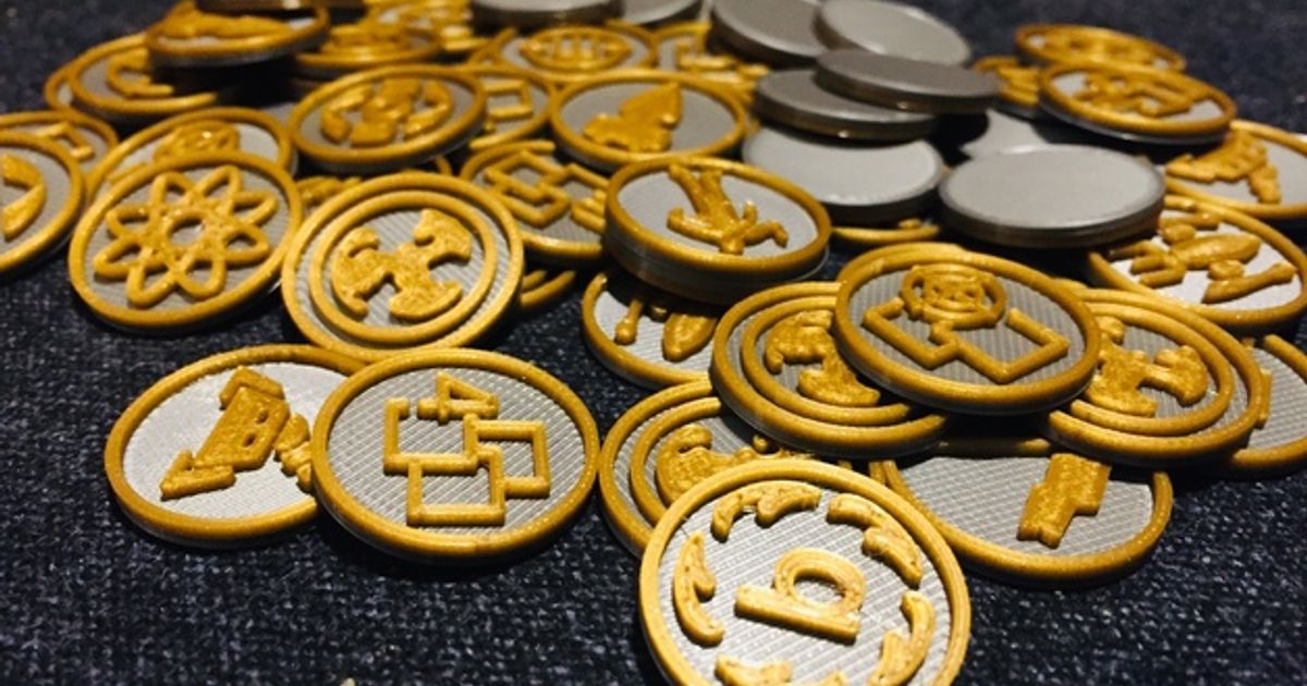 distante soles tokens crepúsculo imperio 3 4 bogas descargar gratis stl modelo imprimiblescom 3d modelos juguetes juegos tablero mesa 3D print model - Mito3D