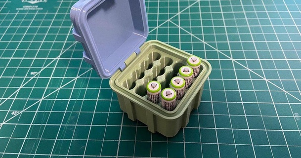 aaa batteria Conservazione scatola Scarica gratuito stl modello printablescom 3d Modelli passatempo creatori organizzatori 3d print model - Mito3D