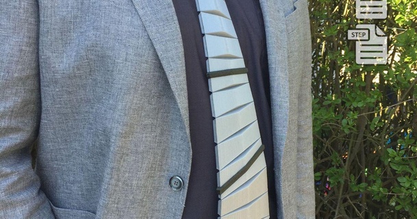 corbata ingeniero descargar gratis stl modelo imprimiblescom 3d modelos Moda hombres filapina Corbata usable 3d print model - Mito3D