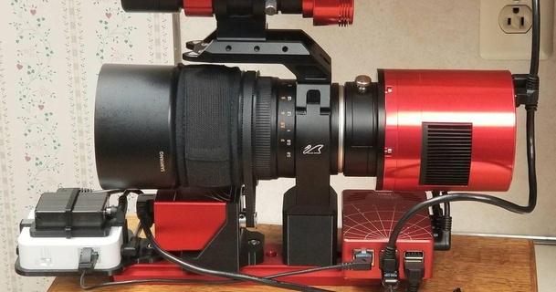 zwo eaf adaptador samyang 135mm lente Drhollen descargar gratis stl modelo imprimiblescom 3d modelos aprendizaje física astronomía 3d print model - Mito3D