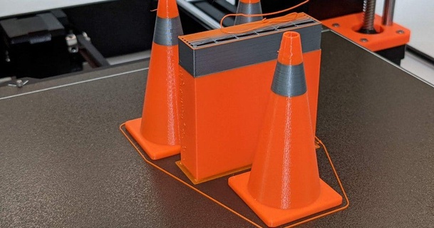 traffic cone printing test model 3 duo download free stl printablescom 3d models printers 3d print model - Mito3D