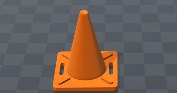 traffic cone charly911 download free stl model printablescom 3d models hobby & makers automotive trafficcone 3d print model - Mito3D
