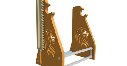 Lion bobine titulaire soutien ample grille Télécharger libre stl modèle imprimablescom 3d modèles imprimantes mises niveau filamentspool support filament rembobiner porte 3d print model - Mito3D