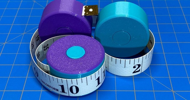 sewing cloth tape measure winder case 14mm 18mm snap fit tinkrmakr download free stl model printablescom 3d models hobby & makers tools tapemeasure snapfit 3d print model - Mito3D