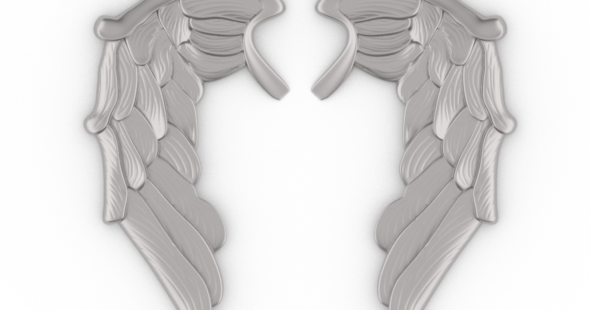 angel wing ncsandor download free stl model printablescom 3d models art & design art & designs angel angelwing wing 3D print model - Mito3D
