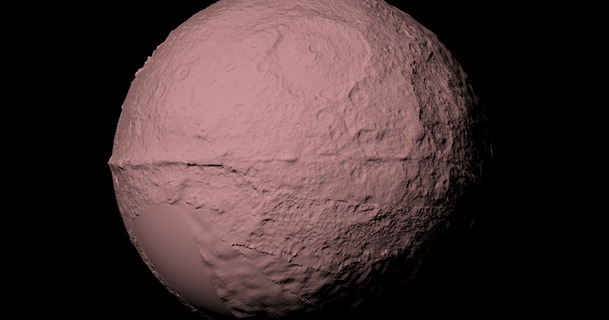 iapetus topography scaled tato 713 download free stl model printablescom 3d models learning physics & astronomy astronomia astronomicalmodel dem 3d print model - Mito3D