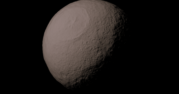 Tethys ridimensionato 713 Scarica gratuito stl modello printablescom 3d Modelli apprendimento fisica astronomia astronomico dem matlab 3d print model - Mito3D