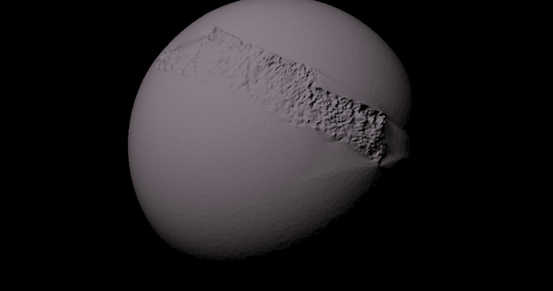 Triton Topographie skaliert 713 download frei stl Modell Printablescom 3d Modelle Lernen Physik Astronomie astronomisches Matlab Neptun 3d print model - Mito3D