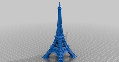 Eiffel Turm michal Jungen download frei stl Modell Printablescom 3d Modelle Welt scannt Architektur Stadtplanung Paris 3d print model - Mito3D