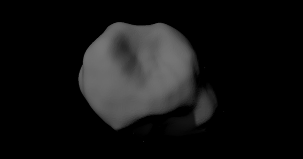 253 Mathilde topografya ölçekli 713 indir Bedava stl model printablescom 3d modeller öğrenme fizik astronomi 253mathilde asteroit asteroitler astronomik 3d print model - Mito3D