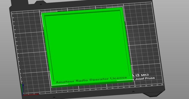 amatör radyo lisans çerçeve fcc Yazdır kesmek boyut 5 1 4 6 2 inç Tom Anderson gerçek neo indir Bedava stl model printablescom 3d modeller 3d print model - Mito3D