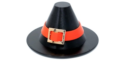 thanksgiving weasel pilgrim hat lendres download free stl model printablescom 3d models toys & games action figures statues thanksgivingweasel 3d print model - Mito3D