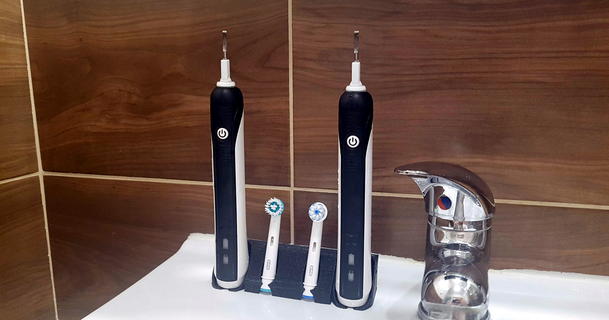 elettrico spazzolino titolare supporto toot Scarica gratuito stl modello printablescom 3d Modelli domestico bagno 3d print model - Mito3D