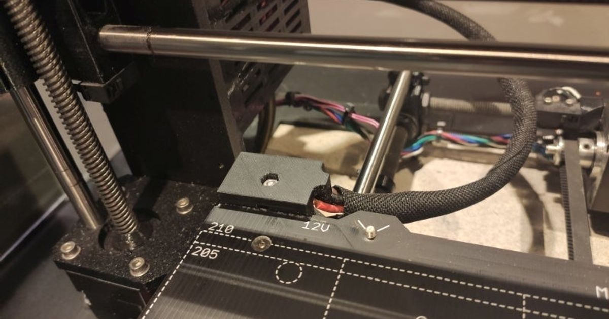 prusa piano riscaldato cavo copertina guaina fronte dirkhoefle Scarica gratuito stl modello printablescom 3d Modelli stampanti aggiornamenti 3D print model - Mito3D