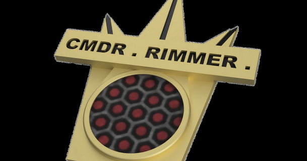 rimmer holoship badge ge download free stl model printablescom 3d models costumes & accessories costume dwarf red cerveny 3d print model - Mito3D