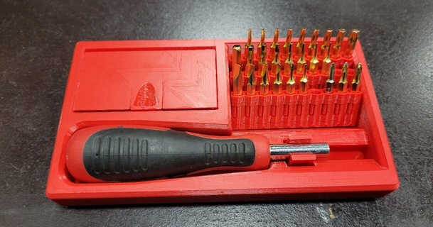 4mm precision screwdriver bit case chris vahi download free stl model printablescom 3d models hobby & makers organizers 3d print model - Mito3D