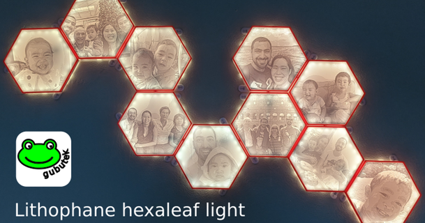 taş ocağı Hexaleaf Led panel bağırsak indir Bedava stl model printablescom 3d modeller ev halkı dekor litofan ışığı Nanoleaf 3d print model - Mito3D