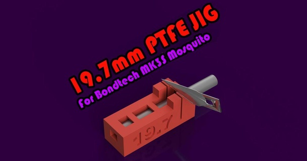 197mm ptfe jig bondtech mk3s zanzara estrusore fotogad Scarica gratuito stl modello printablescom 3d Modelli stampanti Accessori bmg taglierina 3d print model - Mito3D