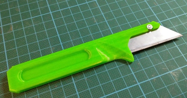 utility knife long handle jgw download free stl model printablescom 3d models hobby & makers tools cutter blade hobbyknife 3d print model - Mito3D