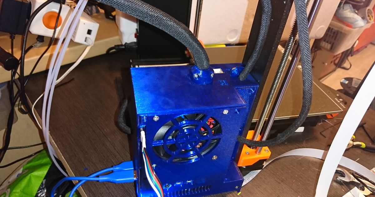 Prusa mk3s einsy Rambo Himbeere pi 4 2 5 ssd kiklhorn download frei stl Modell Printablescom 3d Modelle Drucker Upgrades fusion360 3D print model - Mito3D