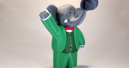 babar elefante reddadsteve baixar livre stl modelo printablescom 3d modelos brinquedos jogos açao figuras estátuas desenho animado histórias quadrinhos 3d print model - Mito3D