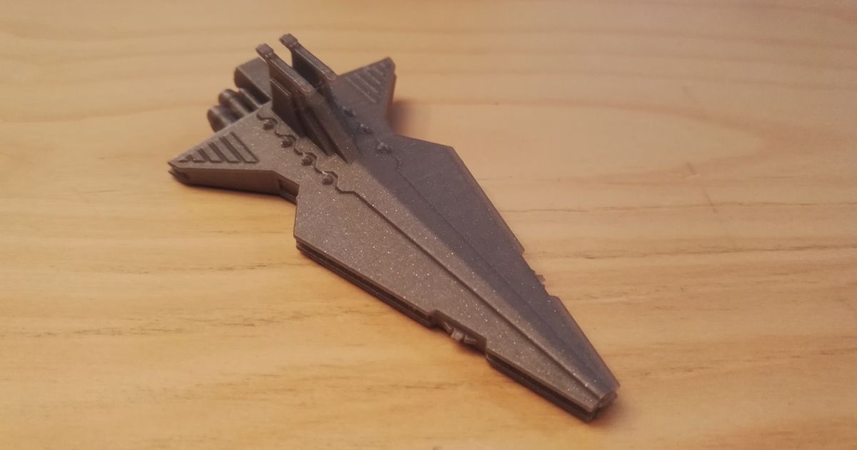 Estrela guerras venator destruidor danielalex baixar livre stl modelo printablescom 3d modelos brinquedos jogos veículos Jedi república Guerra Estrelas 3D print model - Mito3D