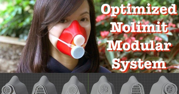 esnek maske Rolley evrensel modüler covid 19 iczfirz indir Bedava stl model printablescom 3d modeller sağlık hizmeti tıbbi araçlar hava kirliliği nefes solunum maskesi kovid 3d print model - Mito3D