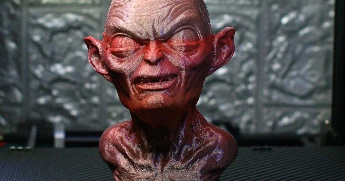 golum bust support free iczfirz download stl model printablescom 3d models toys & games action figures statues actionfigure lordoftherings 3D print model - Mito3D