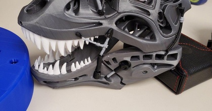 terminator rex mutli-color cgrums download free stl model printablescom 3d models art & design sculptures mmu2s multimaterial 3d print model - Mito3D