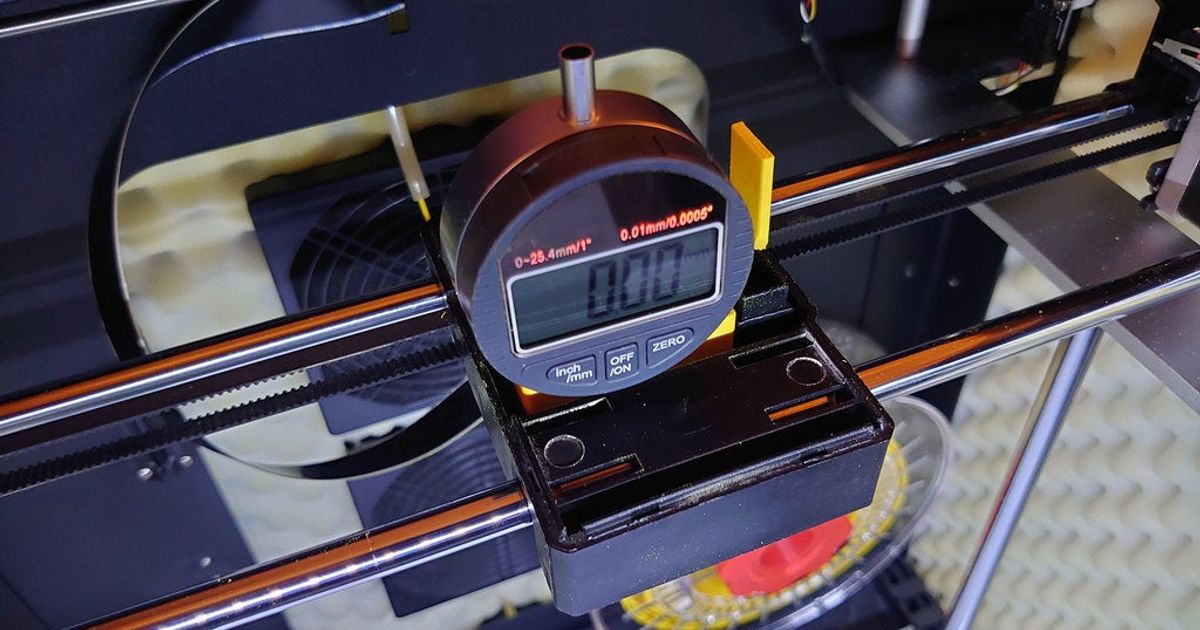 qidi x max taşıma monte çevirmek gösterge Kulp destek huni indir Bedava stl model printablescom 3d modeller yazıcılar yükseltmeler Dialgauge kadran göstergesi Dialindicatormount 3D print model - Mito3D