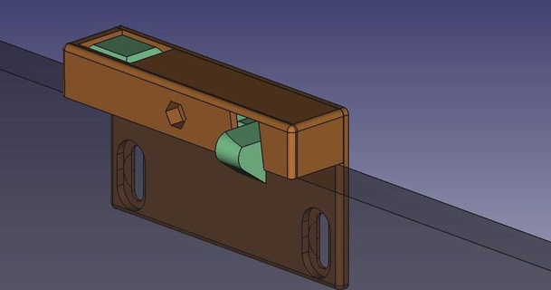 tiroir loquet Ikea metod cuisine interne v2 testé p2baron Télécharger libre stl modèle imprimablescom 3d modèles Ménage 3d print model - Mito3D