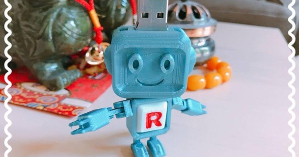 robot USB manejar 3dp parque descargar gratis stl modelo imprimiblescom 3d modelos Arte diseño diseños Moda juguete 3d print model - Mito3D