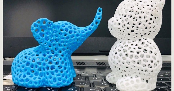 Voronoi Urso elefante coração 3dp parque baixar livre stl modelo printablescom 3d modelos arte Projeto designs animal moda 3d print model - Mito3D