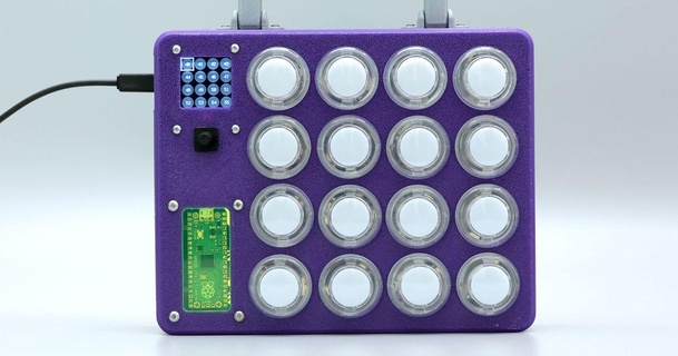 bricolaje diy midi controlador LED arcada botones frambuesa pi pico adafruit descargar gratis stl modelo imprimiblescom 3d modelos pasatiempo hacedores electrónica arduino botón caso funda 3d print model - Mito3D