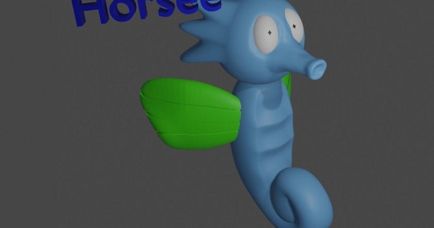 horsee pokemon wexik download free stl model printablescom 3d models toys & games action figures statues 3dwex 3d print model - Mito3D