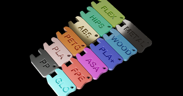 filament échantillon clips teque5 Télécharger libre stl modèle imprimablescom 3d modèles imprimantes tester agrafe 3d print model - Mito3D