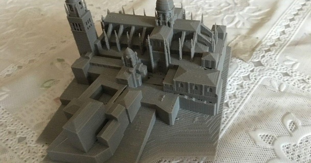 salamanca's cathedral juanmi download free stl model printablescom 3d models world & scans architecture urbanism building catedral gothic history 3d print model - Mito3D