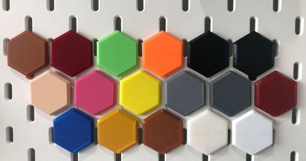 iplik renk örnekleri Ikea Skadis xy 39 nin indir Bedava stl model printablescom 3d modeller Sanat tasarım 2d tabaklar logolar skalası filamentler Ikeaskadis 3d print model - Mito3D